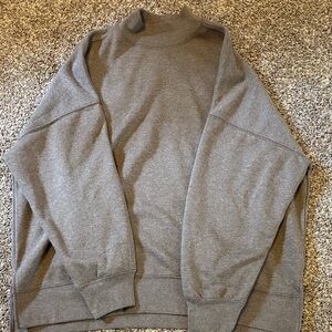 VIRAL AE Everyday Luxe Oversized Mock Neck Sweatshirt